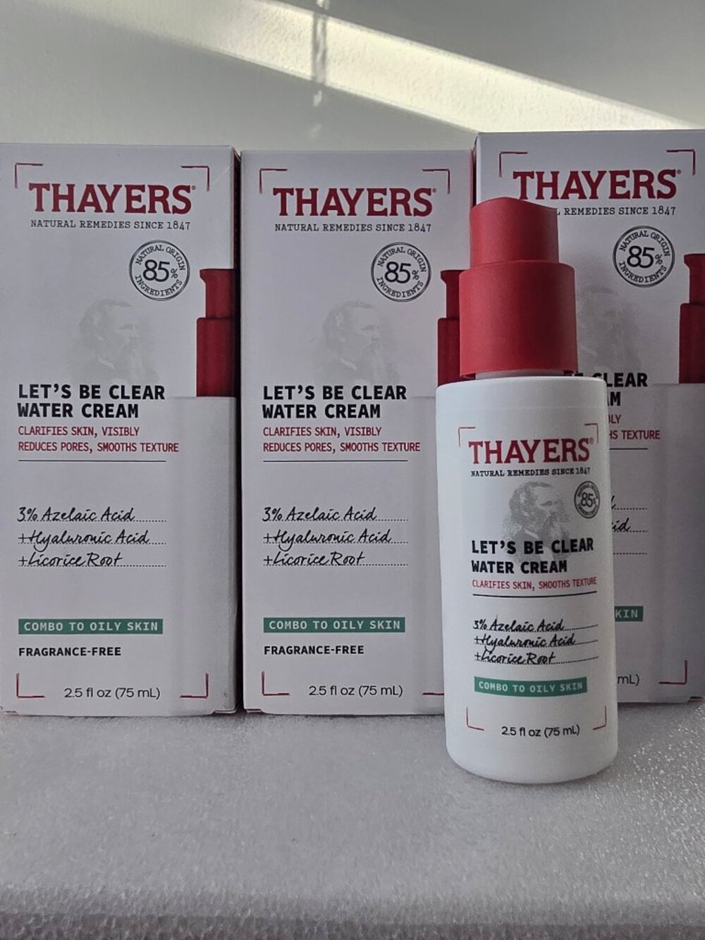 (3) Thayers Let's Be Clear Water Cream